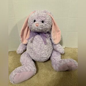 Gund Heads N Tales 24” Lavender Purple Easter Bunny Rabbit Large Plush